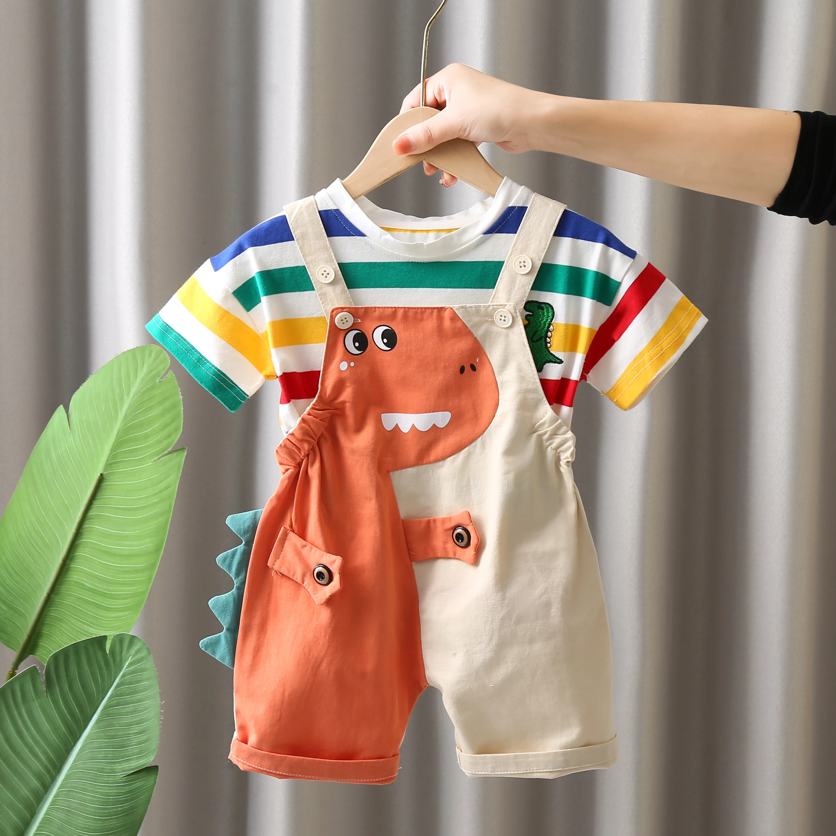 Summer Kids Girls Boy Clothing Toddler Fashion Infant Children Dinosaur Clothes Suits T Shirt Overalls Pants 2Pcs/Set 0-5 Years Summer Kids Girls Boy Clothing Toddler Fashion Infant Children Dinosaur Clothes Suits T Shirt Overalls Pants 2Pcs/Set 0-5 Years