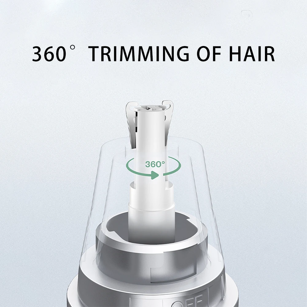 Kemei Electric Nose Hair Trimmer For Men and Women Ear Neck Eyebrow Trimmer All-in-one Shaver Clean Trimmer Razor Remover Kit 2