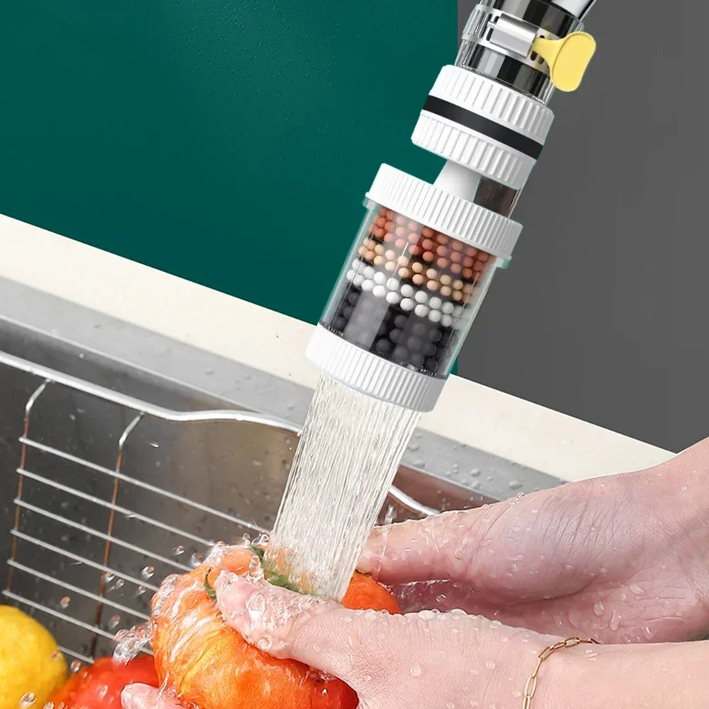 Description Picture 6 of item6 Layers Tap Purifier Universal Faucet Tap Filter Splashproof 360 Degree Rotation Water Saving Bubbler for Home Kitchen Bathroom