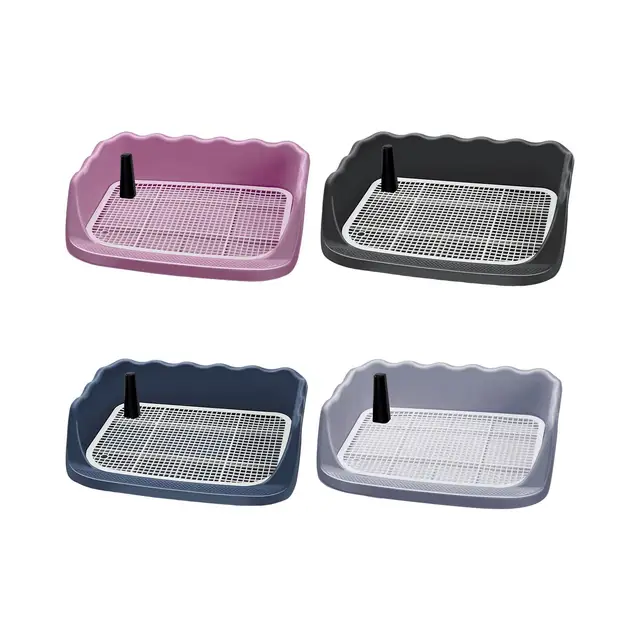 Dog Toilet Large Puppy Training Tray Indoor Dog Potty Tray Pee Pad Holder for Hamster Small Animals Bunny Small and Medium Dogs AliExpress