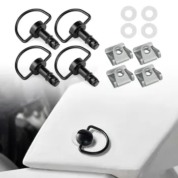 범용 퀵릴리즈 패스너 D-RING 1/4 턴 리벳 페어링 볼트 스터드, DUCATI MV Agusta Aprilia Yamaha R1 R6 Honda 17mm