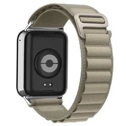 Adjustable Nylon Loop Strap - Elastic Watchband Accessory for Redmi Watch 4 (Olive)