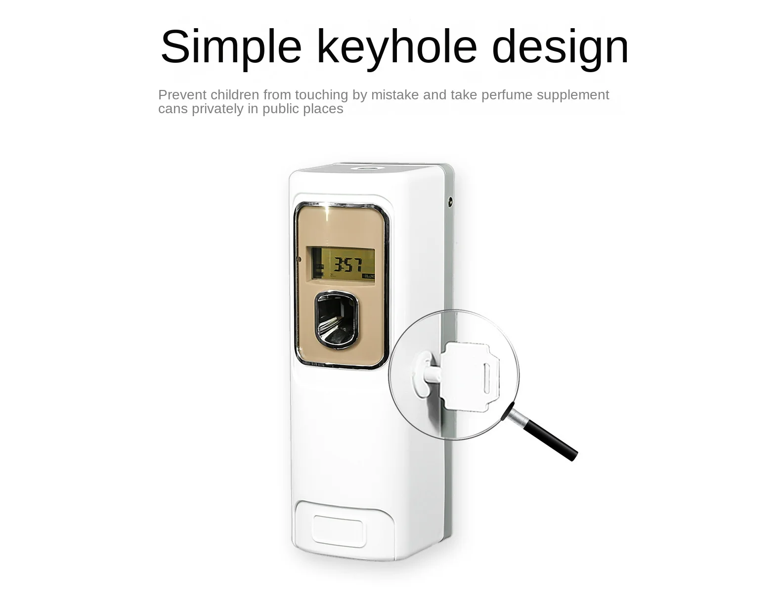 aromaterapia plug-in, display digital, sentido de luz,