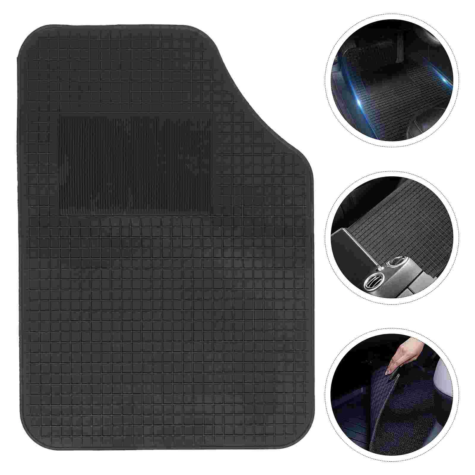 

2 Sets Car Floor Mat Accessories Protection Mats for Detailing Water Proof Cars Pvc Foot Auto