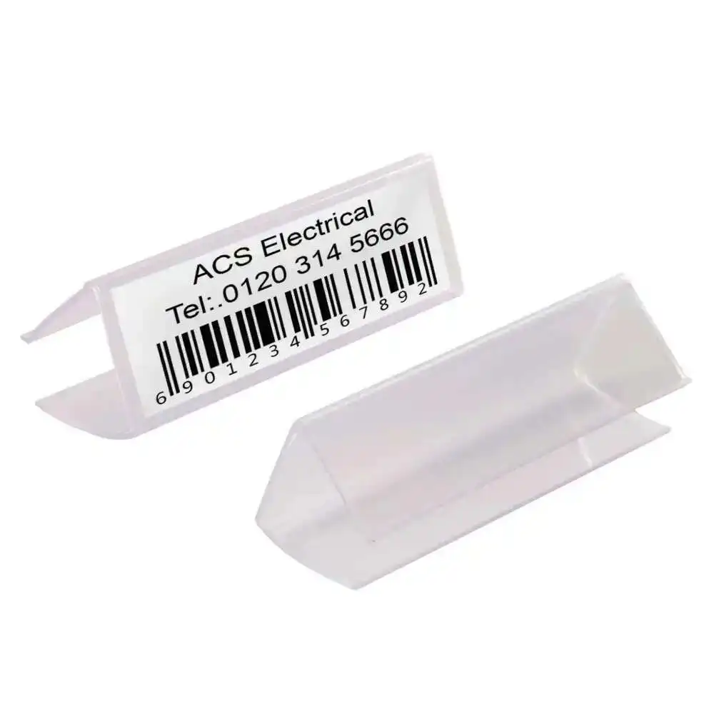 15 Portaetichette Mobili Per Scaffali - Trasparenti E Pratici