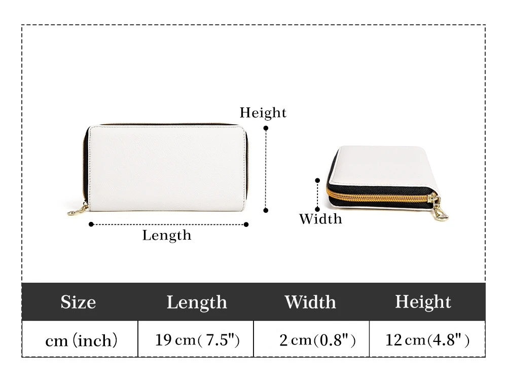 Custom PU Leather Zip-around Wallet 2 | Custom PU Leather Zip-around Wallet 2