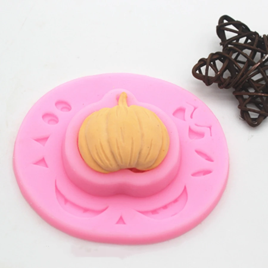 

Halloween series Pumpkin Silicone Cake Mold DIY Halloween Plaster Art Craft Candle Soap Make Handmade Chocolate Cake Decorating