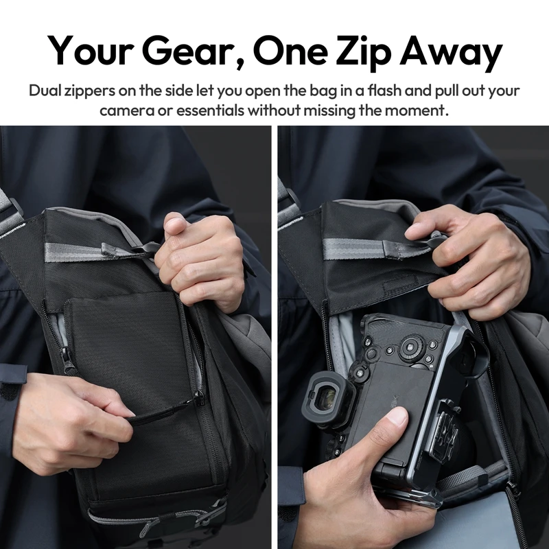 Ulanzi TE88 15L Camera Shoulder Bag with Removable Dividers for Digital Canon/Nikon/Sony/DJI Drone Camera Lightweight Travel