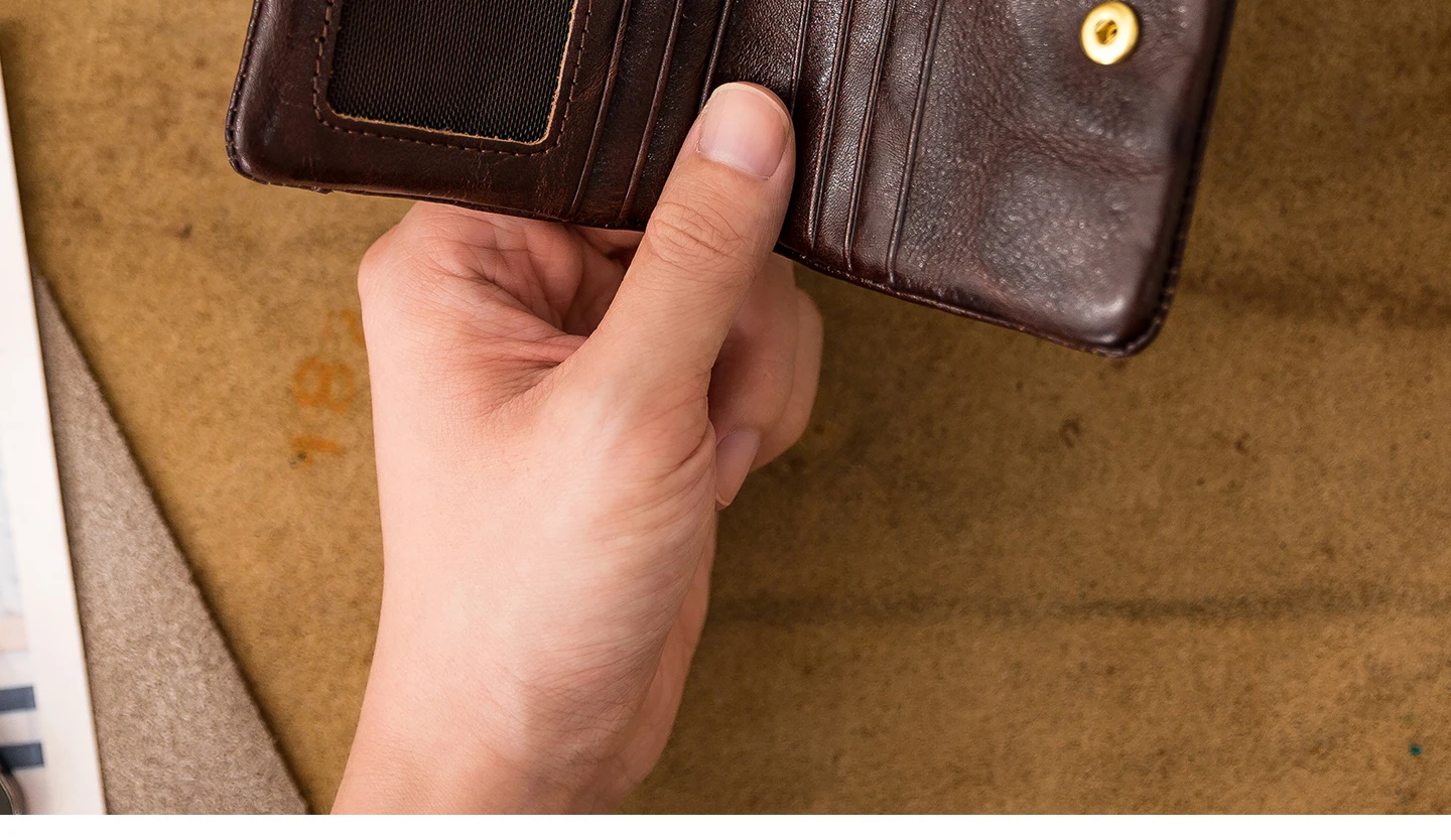 PNDME mode hohe qualität erste schicht rindsleder männer frauen kurze brieftasche freizeit designer handgemachte echtes leder geldbörse – Detail 23