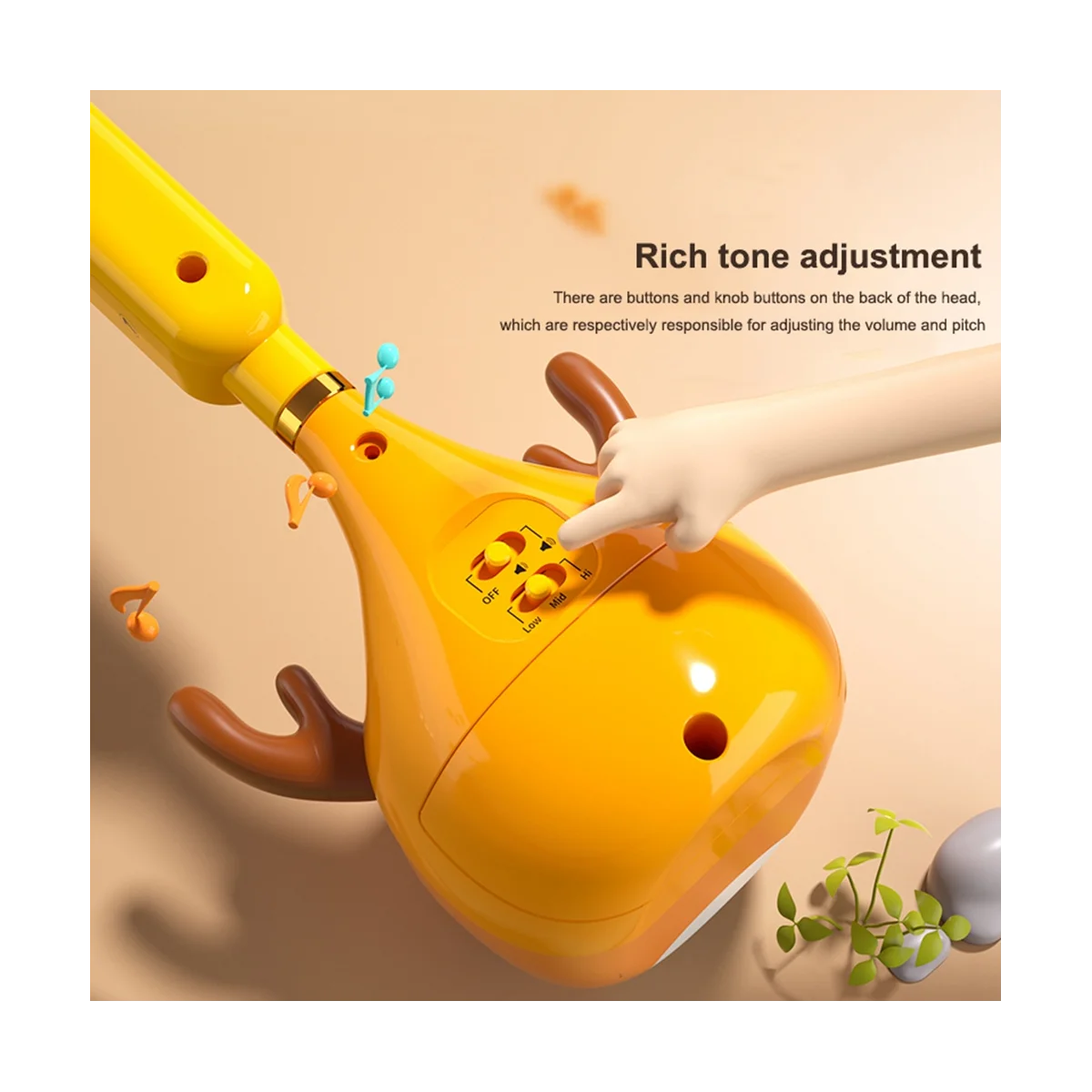 

Otamatone Электронный музыкальный инструмент портативный синтезатор забавные волшебные звуки игрушки креативный подарок для детей-оранжевый