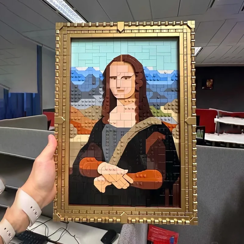 Art Building Blocks Toys 31213 Mona Lisa 3D Model Assemble Bricks Toys Children Toys