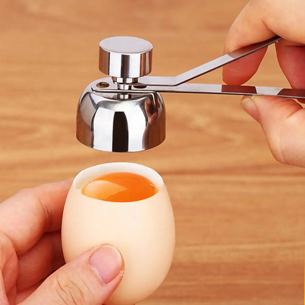 Egg Topper Cutter Rust-proof Eggshell Cutter Smooth Surface Labor-saving Practical Egg Cracker Eggshell Removing Tools egg shell opener egg opener