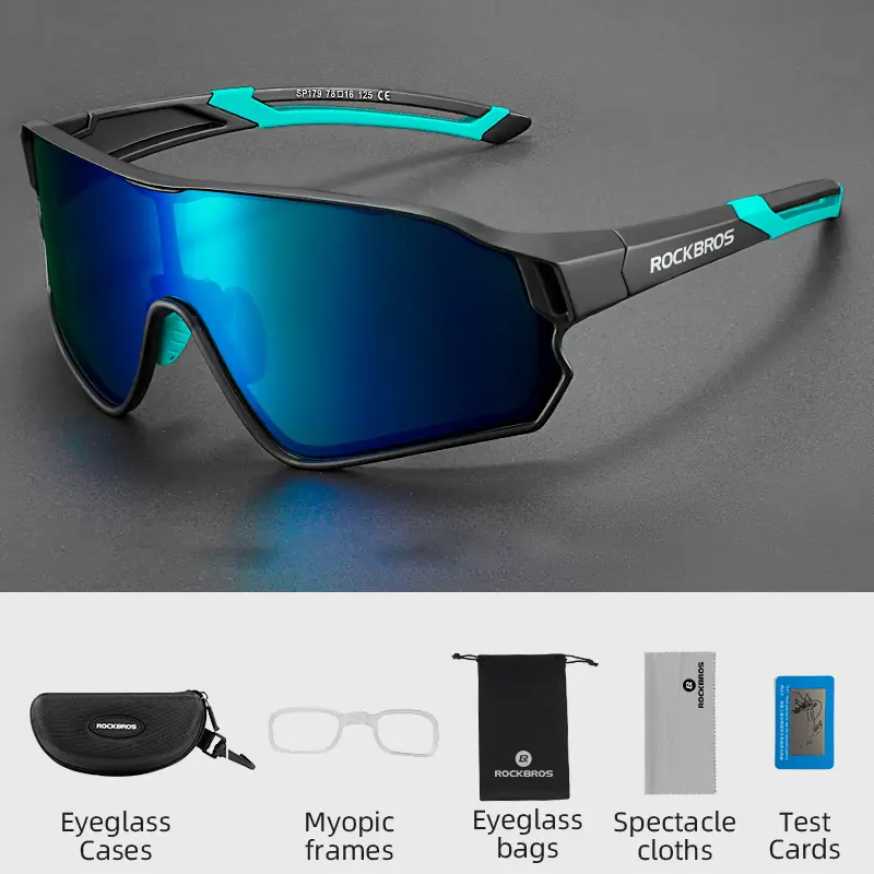 ROCKBROS Polarized Bike Glasses UV400 Sun Protection Cycling Sunglasses Ultralight Large Frame MTB Road Bicycle Eyewear Glasses - Image 13