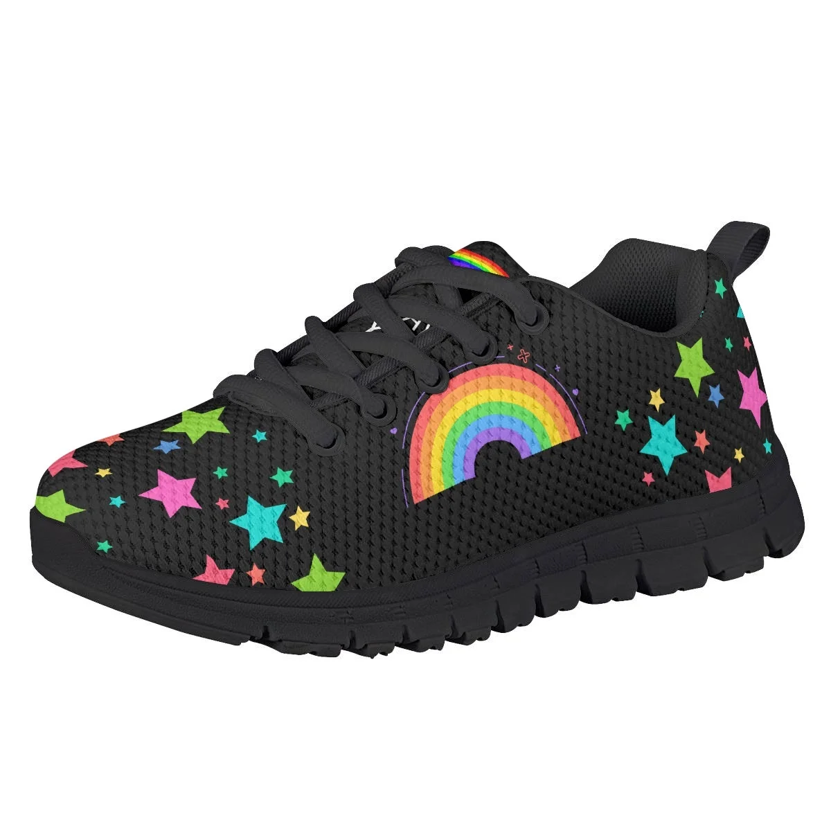

LGBT Pride Teen Girls Boys Casual Lace Up Sneakers Spring Light Children Flats Underwater Rainbow Print Walking Running Shoes