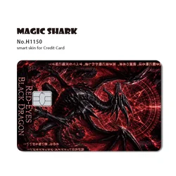 Holographic Blue Eyes Dragon Dark Magician Girl Card Skin Sticker for Large Chip (H1150)
