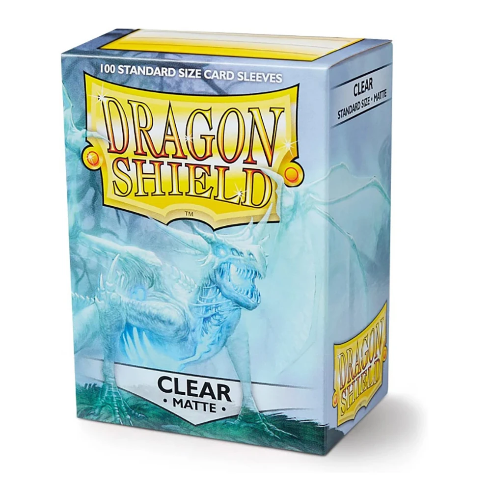 66x91mm 드래곤 쉴드 100 개/상자 투명 고품질 카드 슬리브 보드 게임 카드 TCG 슬리브 수호자 재생
