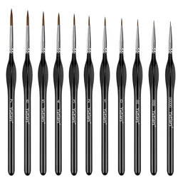 Premium Detail Paint Brush Set for Miniature and Fantasy Artistry (11pcs)