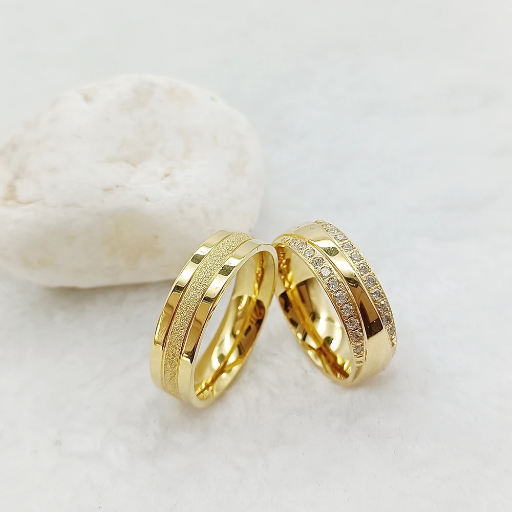 New Stainless Steel Jewelry Cz Diamond Ring Bands Ladies Rings