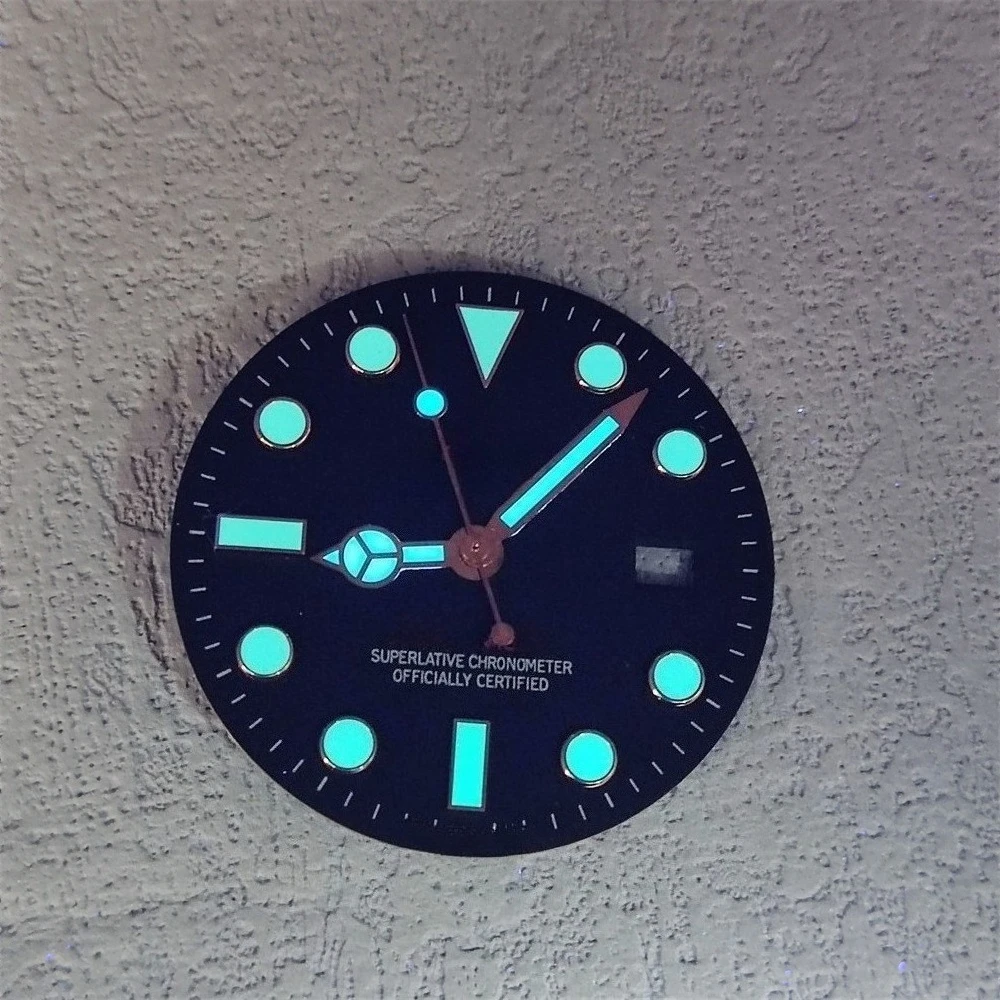 40mm 로즈 골드 8215 R 케이스 다이얼 스트랩 핸즈 시계 세트 사파이어 크리스탈 (8200 2813 무브먼트 126655 개조 액세서리용)