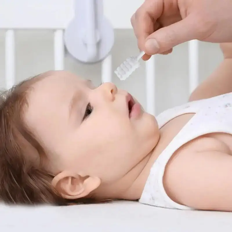 Soft Gauze Toothbrush Portable Baby Toothbrush Toddler Clean Skin-Friendly Gauze Individual Packaging For