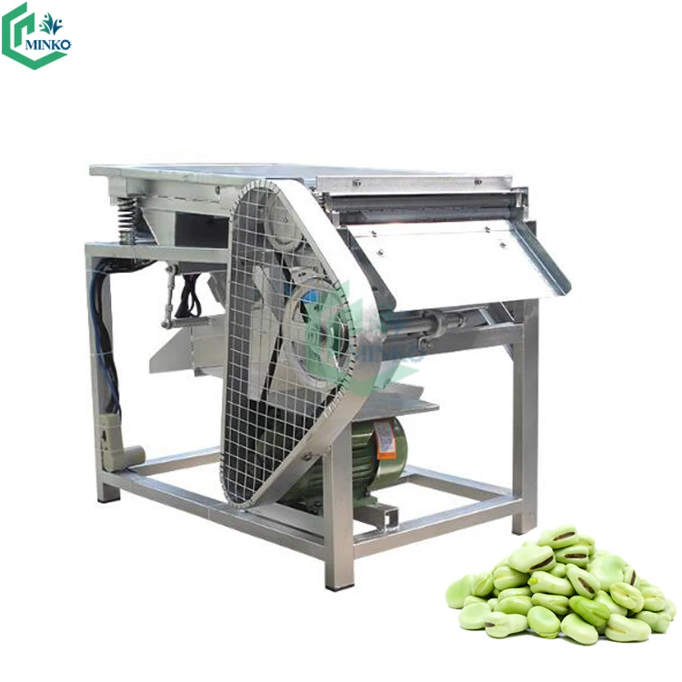 Electric Soybean Sheller Broad Bean Peeler Pea Peeling Machine Price