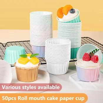 50-Pack Large Paper Cupcake & Muffin Cups 1