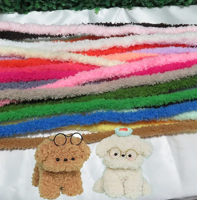 Twist Sheet 15Mm X 1M 1/2/3Sheet Diy Handcraft Coral Velvet Ciniglia Stem Pipe Cleaner Per Cute Dog Cat Giocattoli Creativi 40 Colori Alb