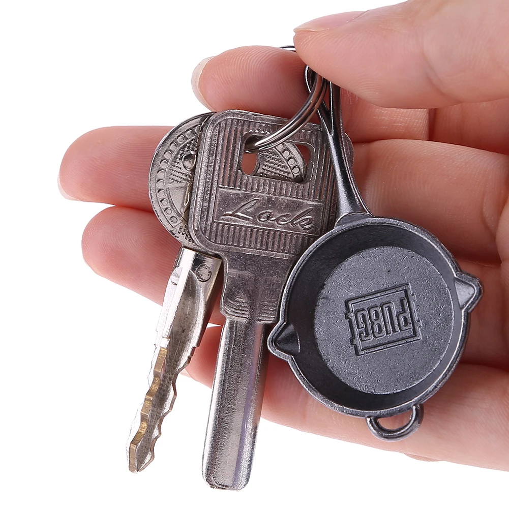 PUBG Battleground Pan Cosplay Rusting Key Chain Keyring
