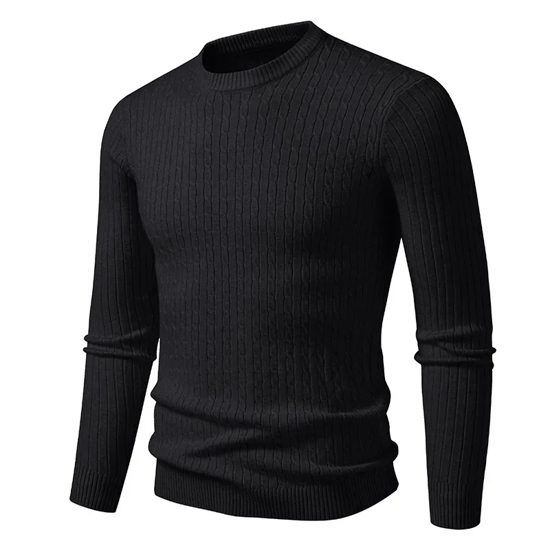Animal Game Men's Long Sleeve T Shirts Crewneck Knitwear Casual Sweater Twist Cold Blouse Pullover Patterned Cable Work Jumper