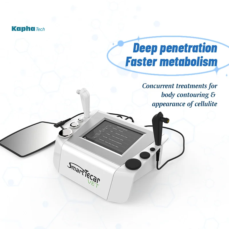 Diatermia 448Khz Rf Tecar Therapy Per Vet Pet Dog Animals Injection Fisioterapia Machine