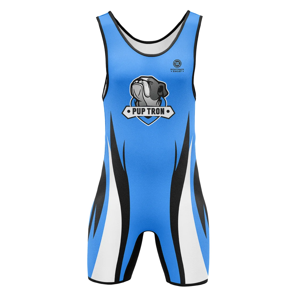 Sexy Men‘s Pup Tron Zipper Singlet RightTrack One-Piece Wrestling Powerlifting Sleeveless Gym Sport Fitness Clothing 3