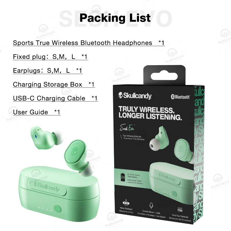 Wireless Headphones Skullcandy Sesh Green Skullcandy Sesh Evo