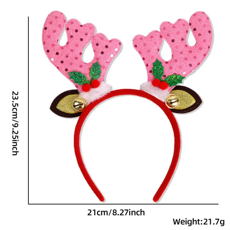 Christmas Headband Cartoon Antler Xmas Tree Headwear Noel Clown Hat Hair Clip Natal Navidad Merry Christmas Happy New Year