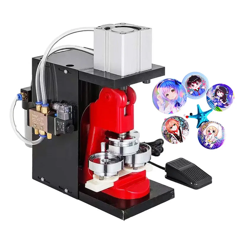 

110V/220V Pneumatic Badge Machine With Mould Desktop Pneumatic Pressing Mold Making Machine