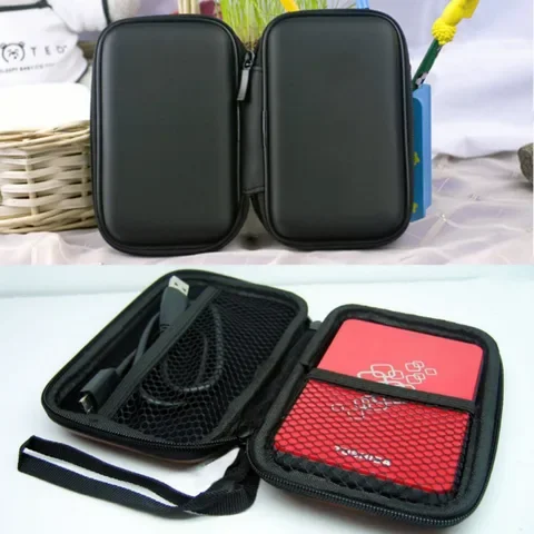 

Portable Hard Disk Drive Shockproof Zipper Cover Bag Case 2.5" HDD Bag Hardcase Black YOC