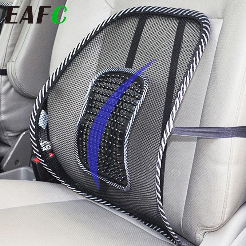 Universal Car Back Support Chair Massage Lumbar Support Waist Cushion Mesh Ventilate Cushion Pad For Car Office Home