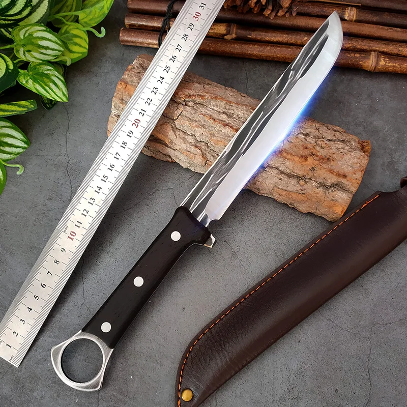

Cleaver Meat Kitchen Knives Chef Boning Butcher Knife Chopping Bone Hunting Camping Fishing Outdoor Survival Knives Cooking Tool