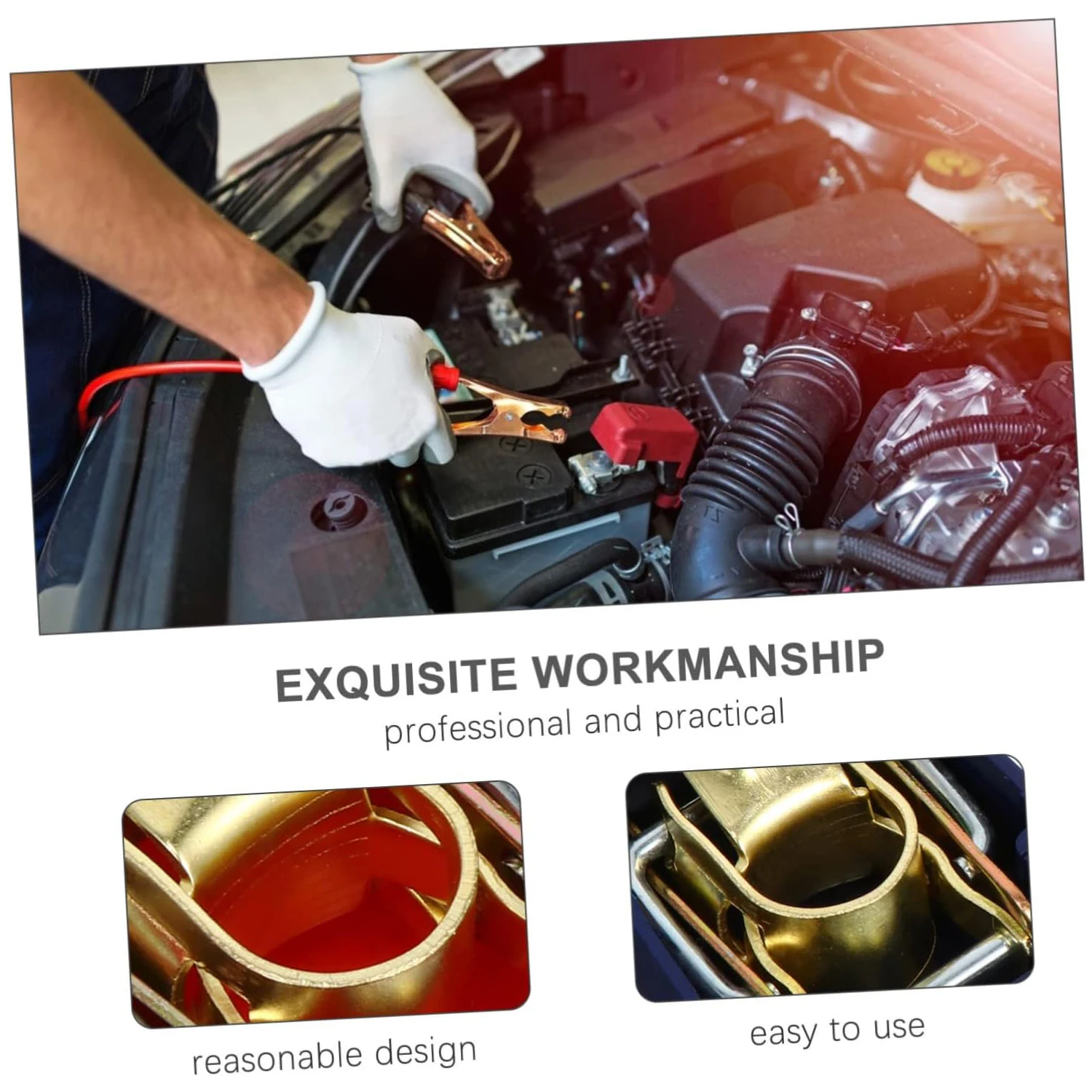 Battery Terminal Connectors Battery Connectors Electrical Connectors Battery Terminal Covers 2Pcs Car Battery Terminal Connector 12V 24V Clamp Adjust Disconnect Top Post Cover Quick Release Tool