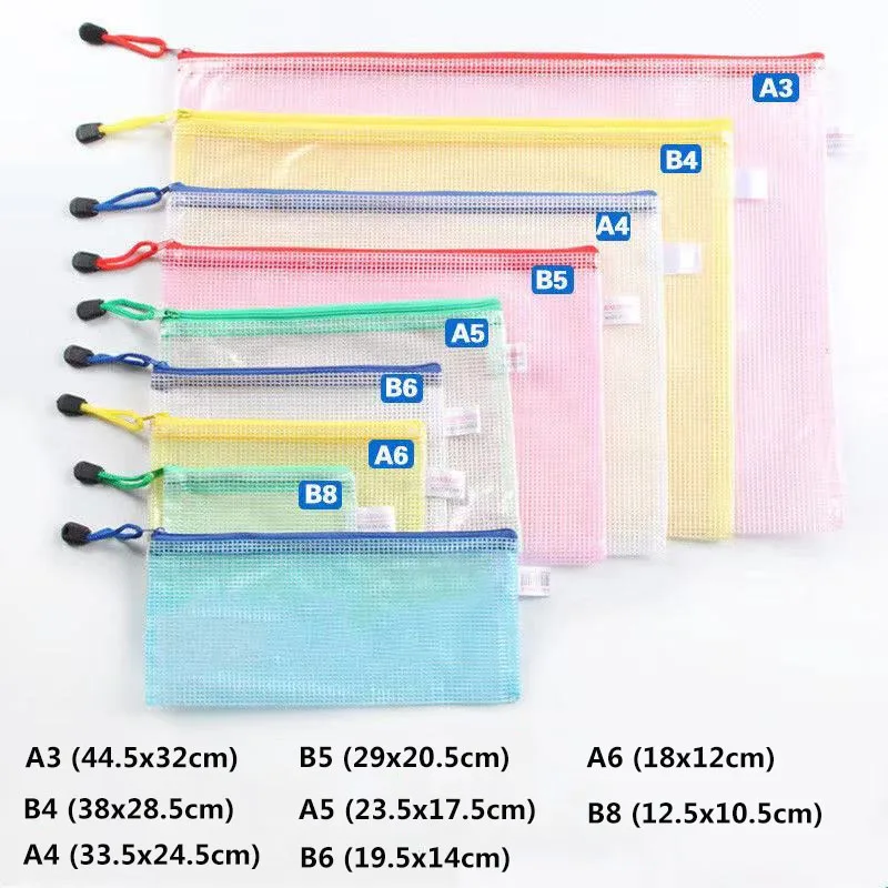13.0x9.0 in Waterproof Zipper Pouches for School Office Supplies Board Games & Cross Stitch Projects Puzzles Plastic Zipper Bags Umriox Mesh Zipper Pouch Black, 12 Packs 