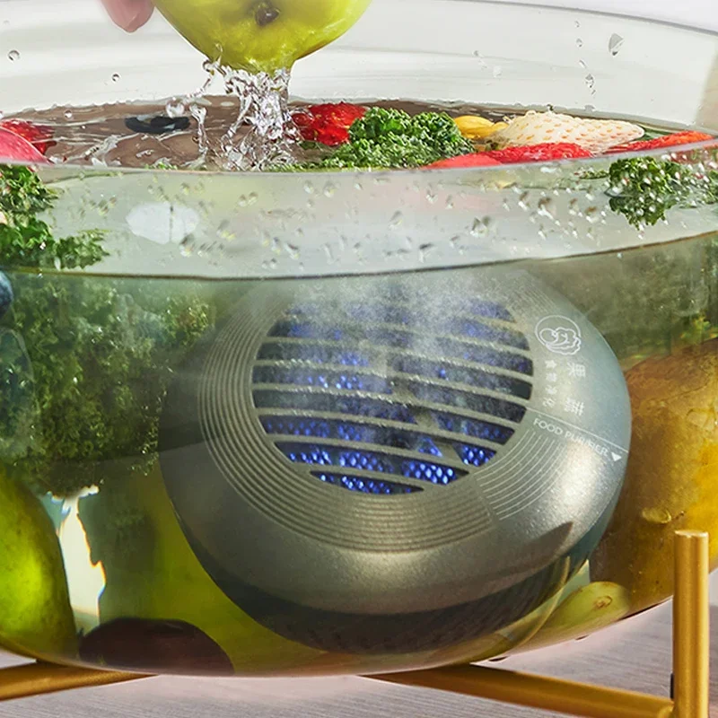 Fruit Vegetable Purifier Food Material Cleaner Household Portable Wireless Pesticide Residue Removal Automatic Vegetable Washer 3