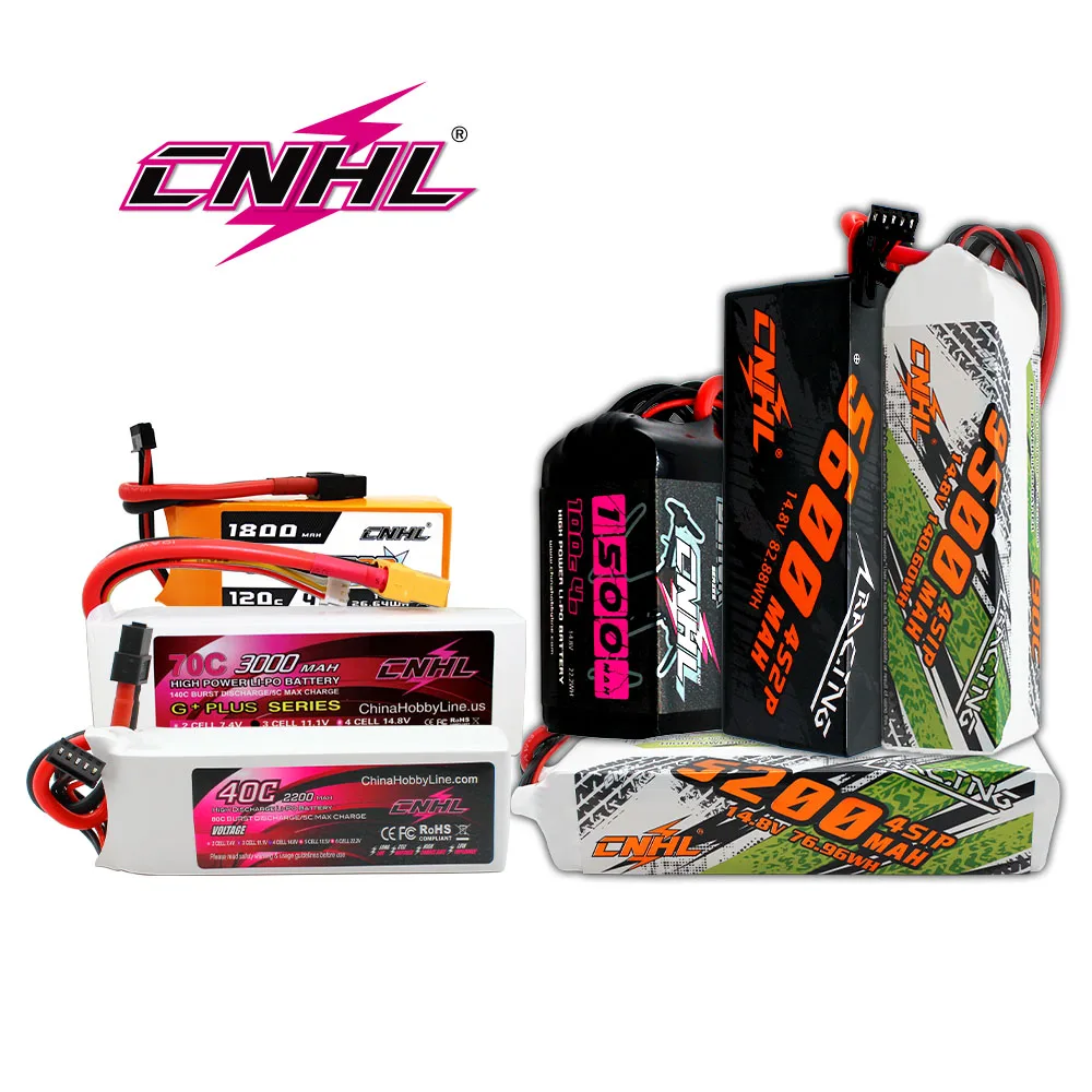 

CNHL RC 4S Lipo Battery 14.8V 1500mAh 2200mAh 3000mAh 4000mAh 5000mAh 6200mAh 8000mAh 9500mAh With T XT60 XT90 EC5 RC Car Parts