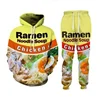 New Men/Womens Ramen Noodle Soup Funny 3D Print Fashion Tracksuits Crewneck Hip Hop Sweatshirt and Pants + Hoodies TZ02 1