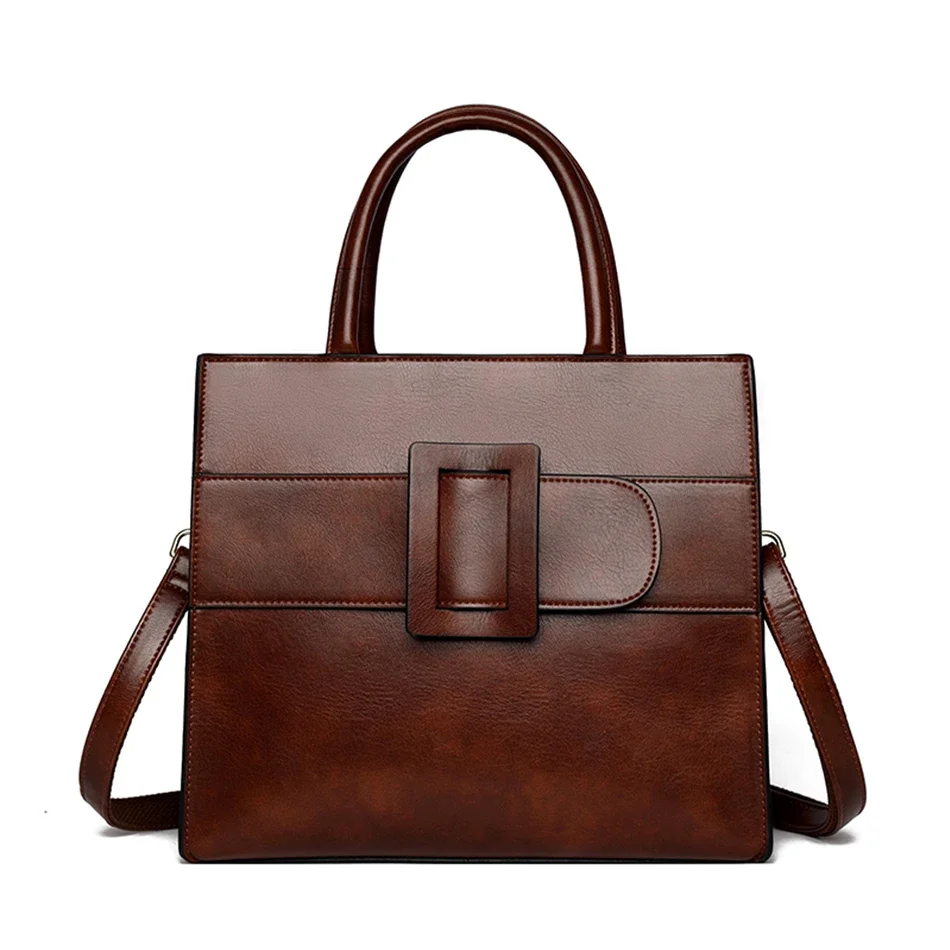 

Casual High Quality Leather Solid Color Handbags Women Bags Designer Shoulder Crossbady Bags for Women Large Capacity Tote Bag