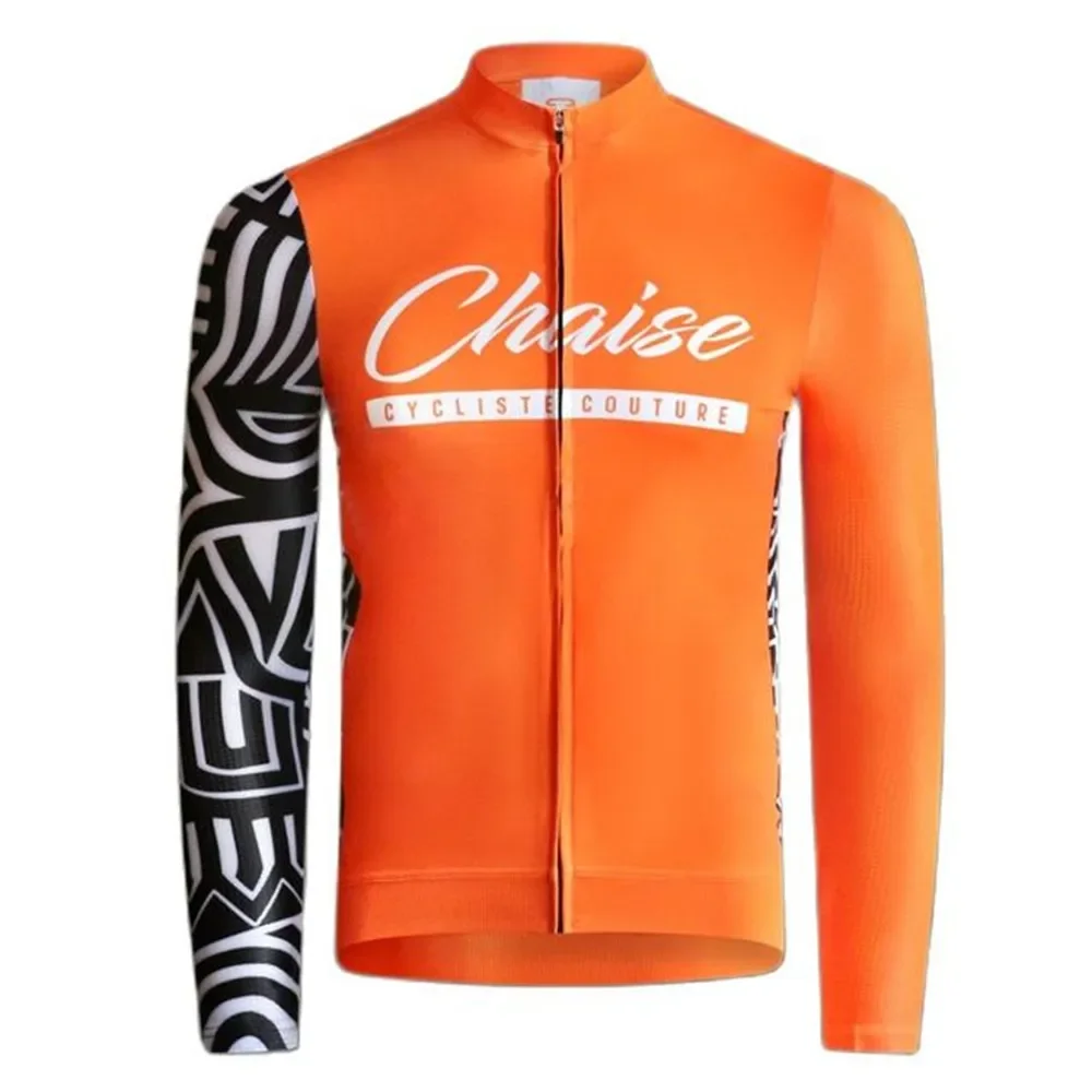 chaise Winter thermal fleece Jersey Cycling Clothes Unisex Long Sleeve Jersey outdoor riding bike clothing warm Fleece jacket