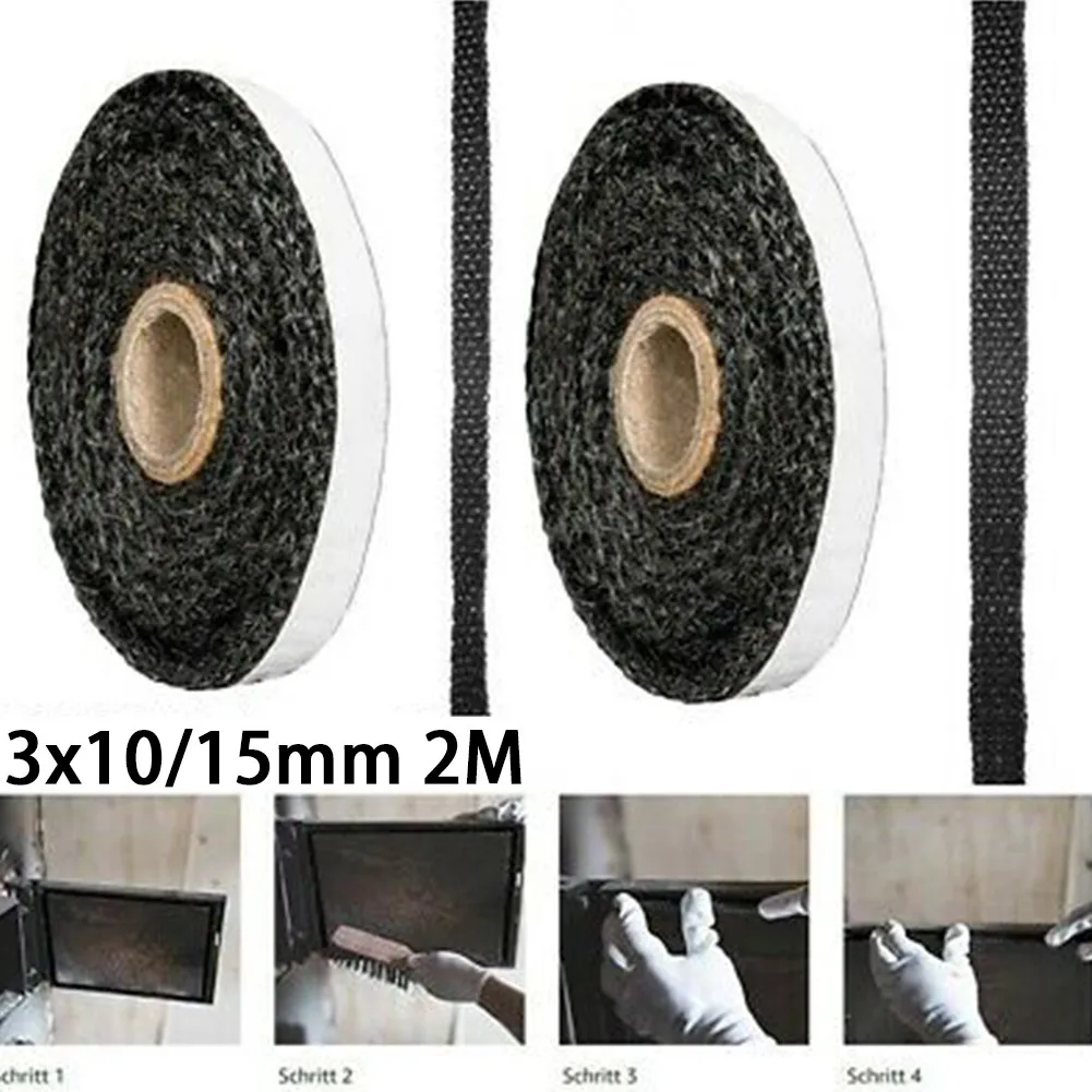 Fireplace Sealing Rope 2M Fiberglass Stove Gasket