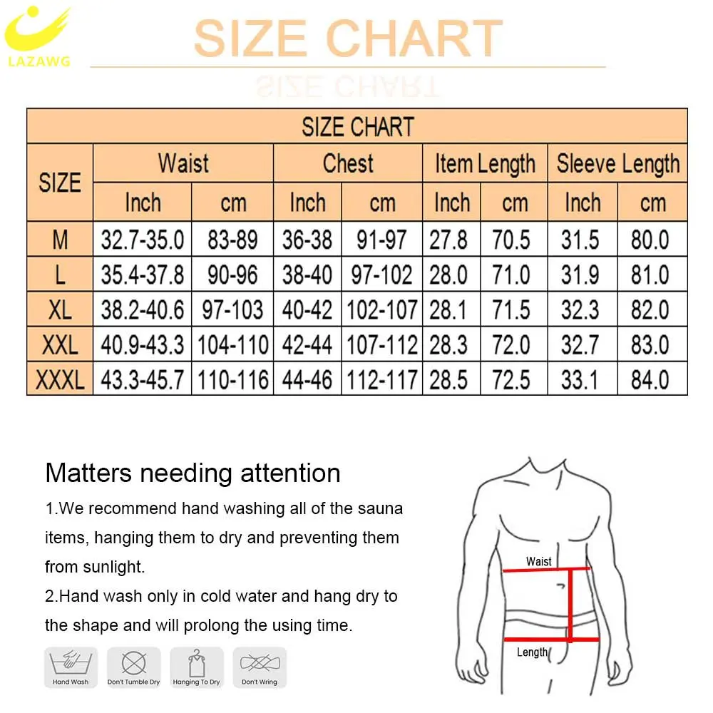 Sweat Sauna Suit Men Sauna Jacket For Slimming Long Sleeve Sweat Top Full Body Weight Loss Body Shaper Zipper Sportwear Fitness Gym