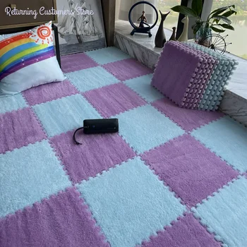 30*30CM Soft Plush Puzzle Rugs 2