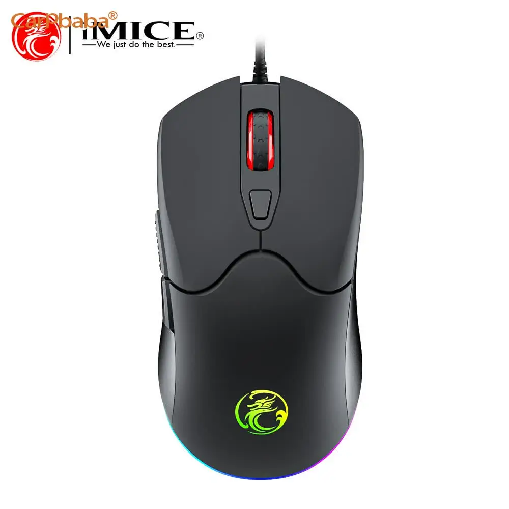 Różowa Mysz Optyczna LED USB Przewodowa Mysz Gamingowa 7200DPI Regulowana 6 Przycisków Podświetlana Mysz Biurowa Do Komputera Stacjonarnego PC