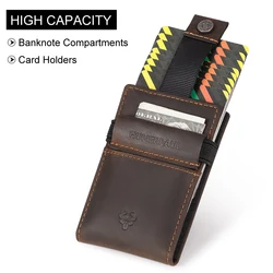 Sleek Genuine Leather RFID - Blocking Wallet (Coffee)