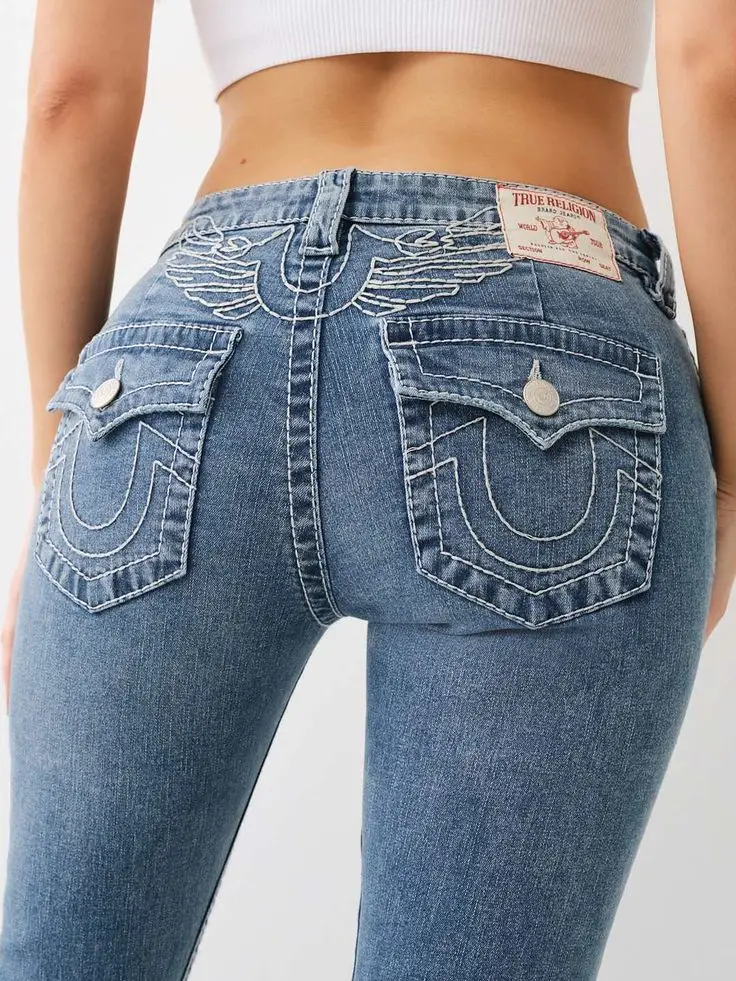 Sexy Women Pencil Leggings Jeans American Retro Trend Harajuku Hip Hop Pocket Embroidered Slim Jeans Low Waist Y2k Denim Pants 1